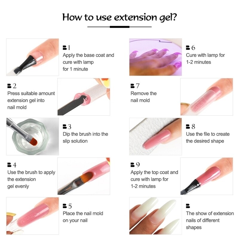 AcrylGel Polygel Nail Starter Kit With Slip Solution