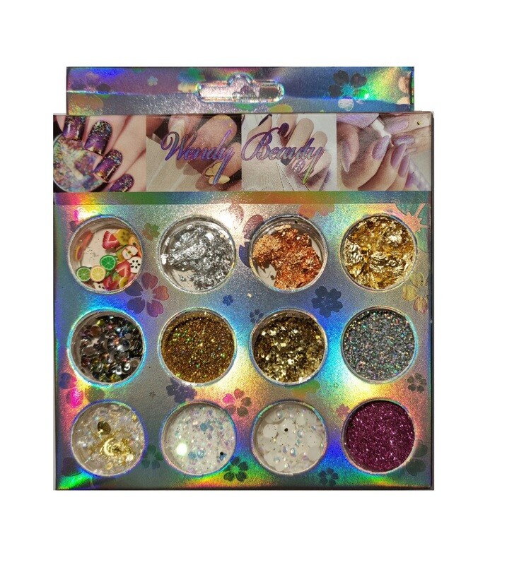 12 Piece Nail Decorations Set 1