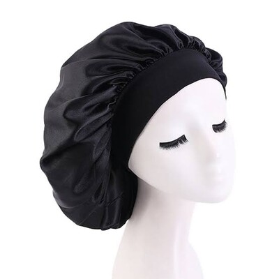 Black Silk Bonnet