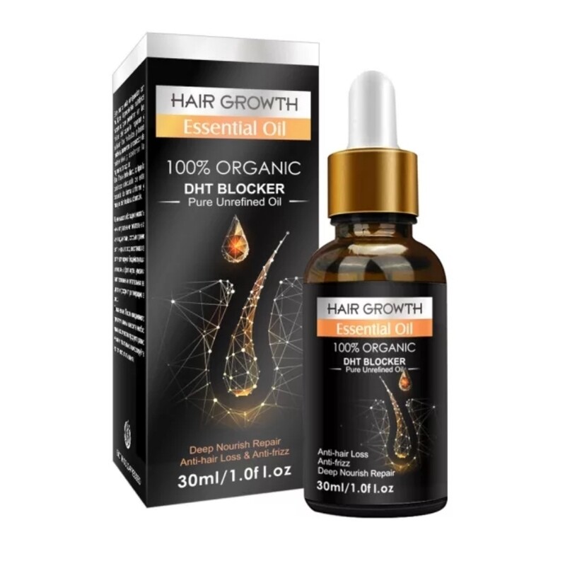 Hair Growth Essential Oil Biotin Cold-Pressed DHT Blocker