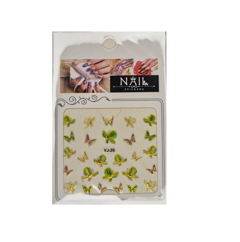 Lazer Butterfly Stickers