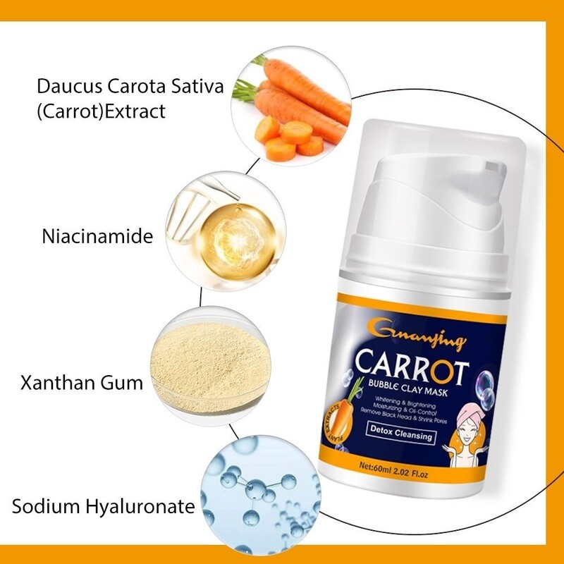 Guanjing Carrot Bubble Clay Mask