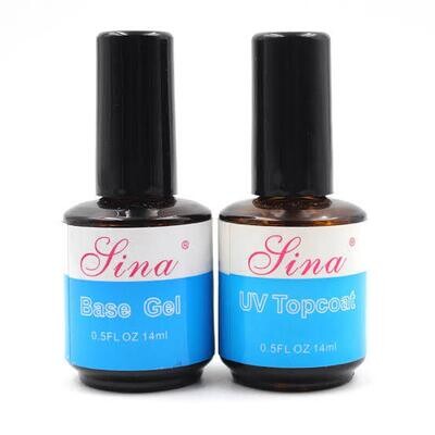 Sina UV Gel Base Coat and Top Coat Set