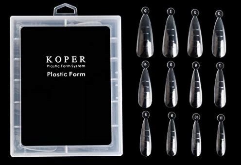 120 Double Polygel Nail Forms for Nail Extension Full Cover Stiletto