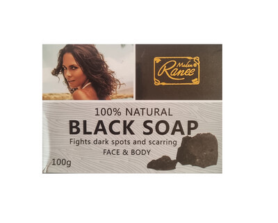 100% Natural Black Soap for Dark Marks and Acne