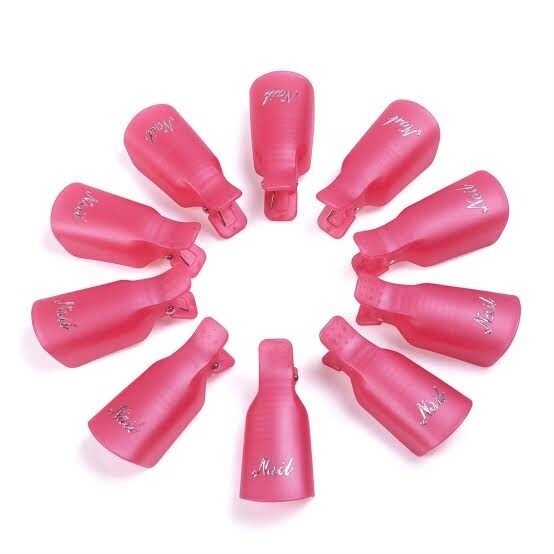 10 Piece Reusable Soak Off Clips