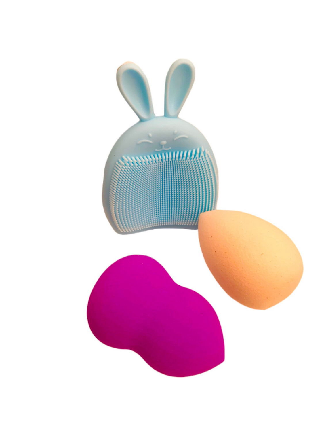 Silicone Cleansing Brush And Powder Puff