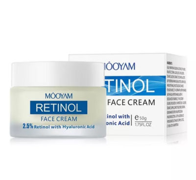 Mooyam 2.5% Retinol Face Cream with Hyaluronic Acid