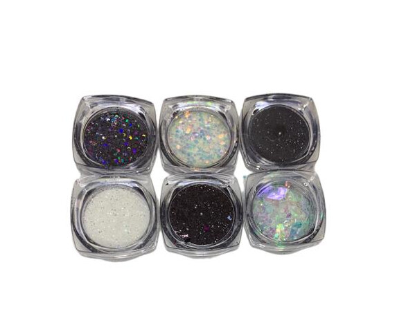 6 Pcs Nail art powder