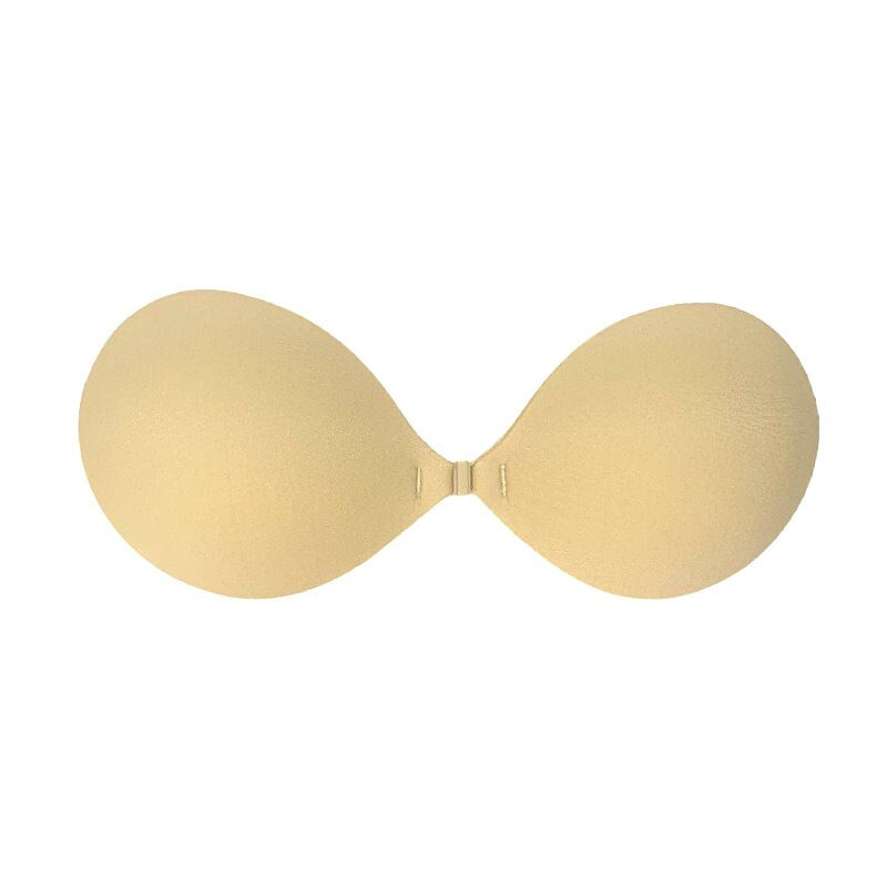 Shimmer Gold Breathable Reusable Strapless Adhesive Bra (D cup)