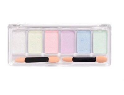 Solid 6 Colour Aurora Chrome Powder Tray