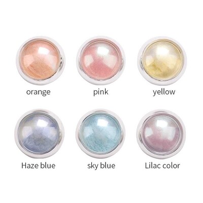 6 Colour Aurora Chrome Powder Set