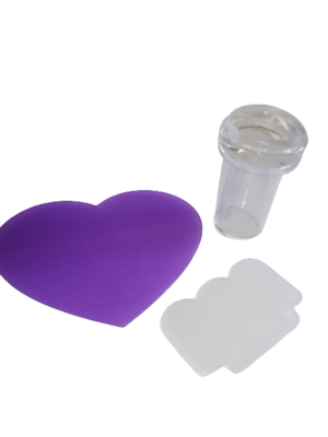 IMbali DIY Stamper and Heart Shaped Scrapper