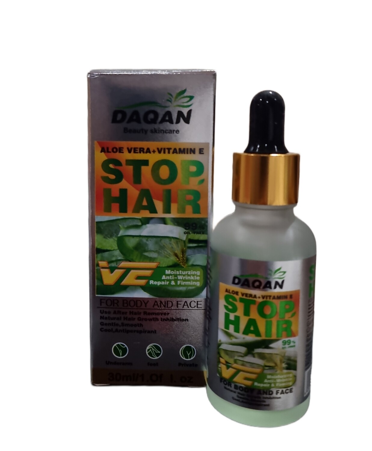 Daqan Stop Hair Growth with Vitamin E &amp; Aloe Vera