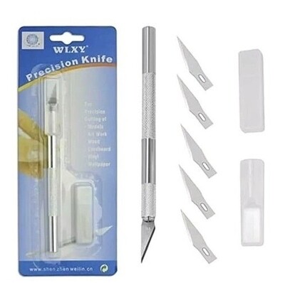 Detail Pen Knife with 5 Interchangeable Sharp Blades