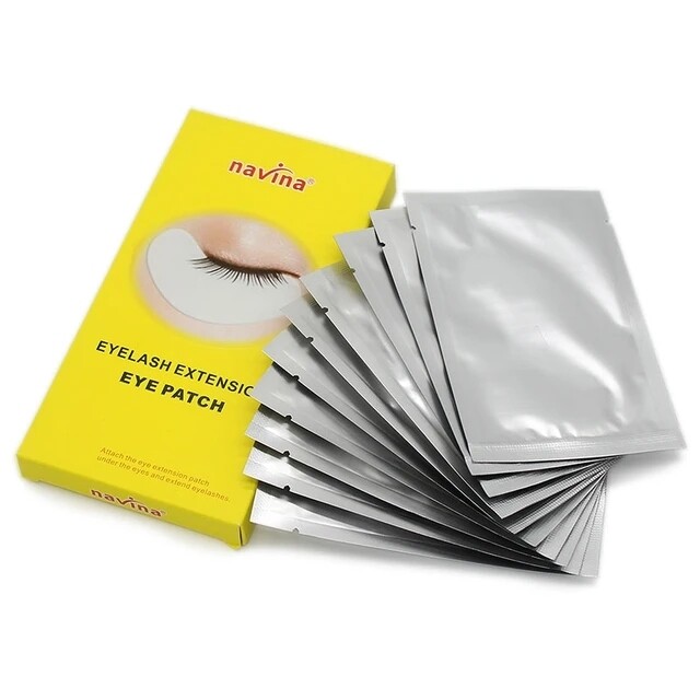 NAVINA 10pairs/box Eyelash Under Eye Pads Lint Free Eye Gel patches