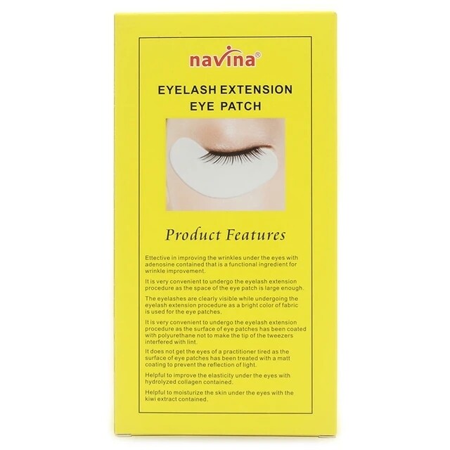 NAVINA 10pairs/box Eyelash Under Eye Pads Lint Free Eye Gel patches