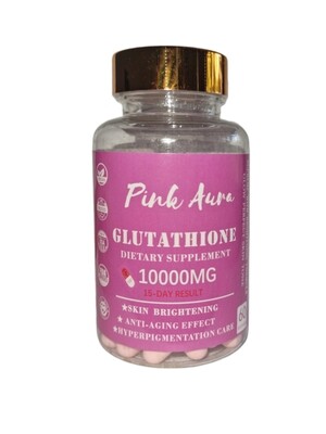 Pink Aura Glutathione Brightening Capsules 10 000mg 60 Capsules