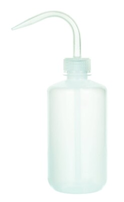 Low Density Polyethylene (LDPE) Premium Wash Bottle, 250 ml, Non Flexible Delivery Tube