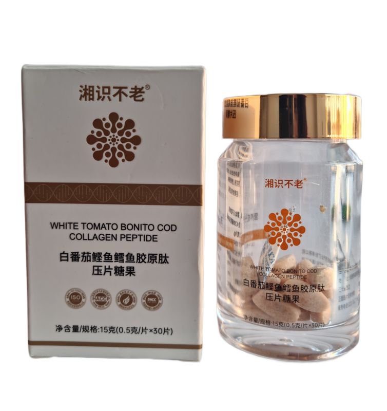 White Tomato Bonito Cod Collagen Peptides Tablet Candy