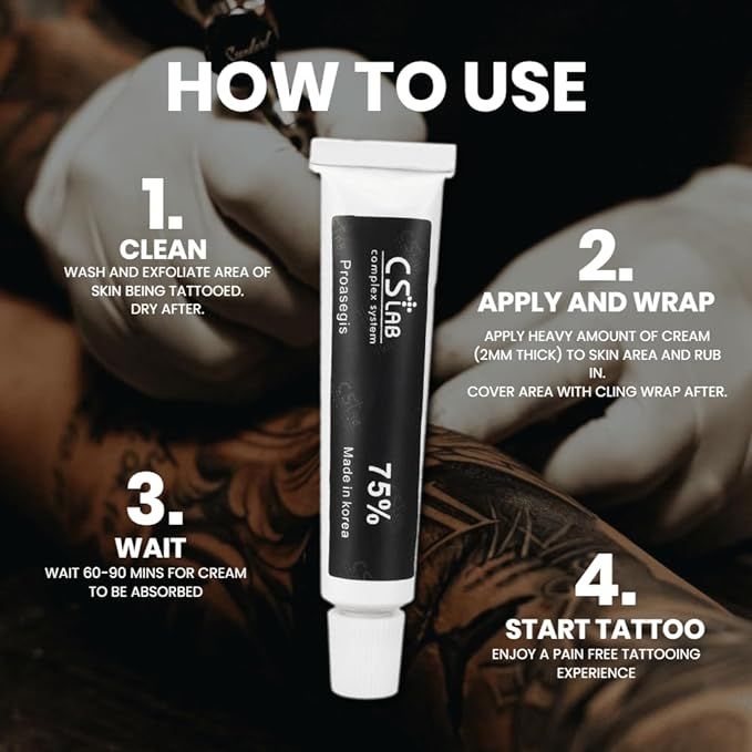 CSLab 75% Lidocaine Cream 10g THE BEST Numbing Topical Anesthetic