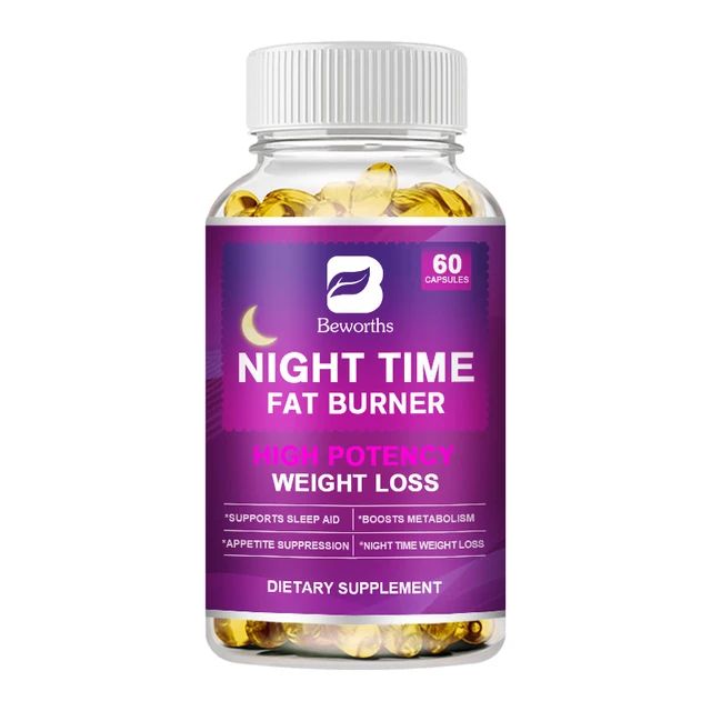 Beworths Night Time Fat Burner Weight Loss Support Capsules