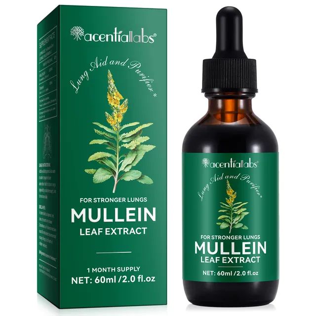 Acentiallabs Mullein Leaf Extract Lung Support Drops