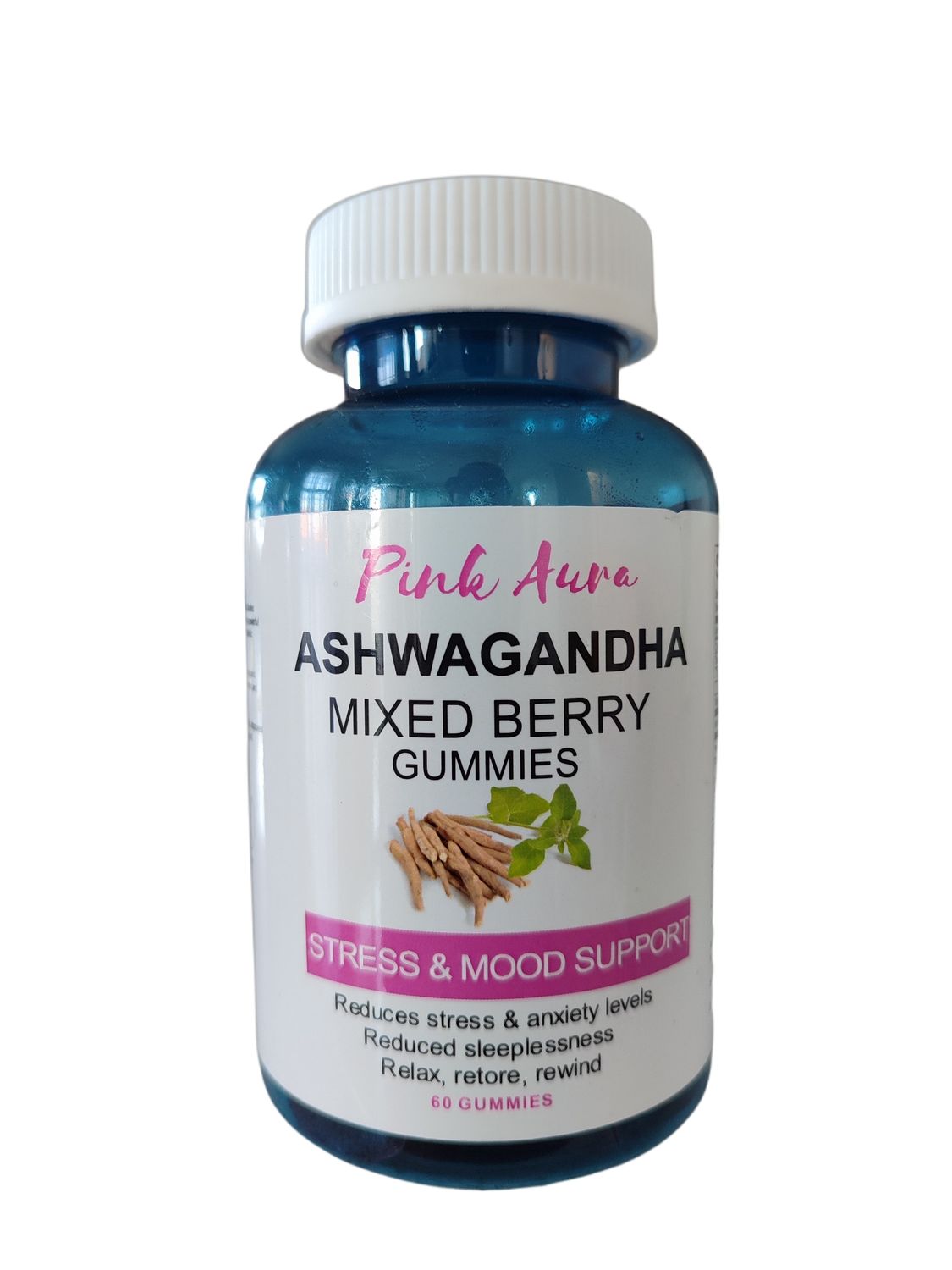Pink Aura Ashwagandha Stress &amp; Mood Gummies