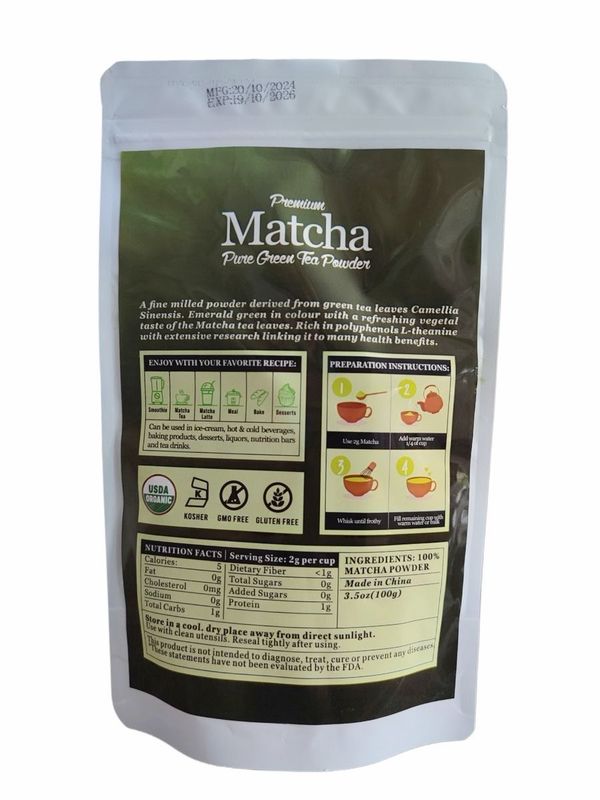 Pink Aura Premium Matcha Pure Green Tea Powder