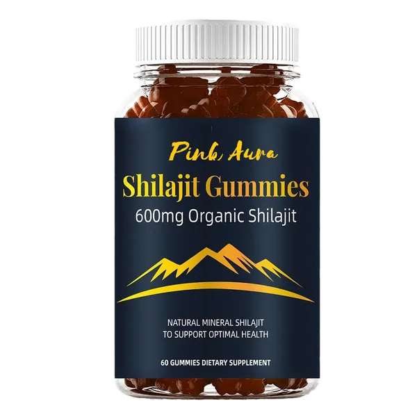 Pink Aura Organic Shilajit 600mg Gummies