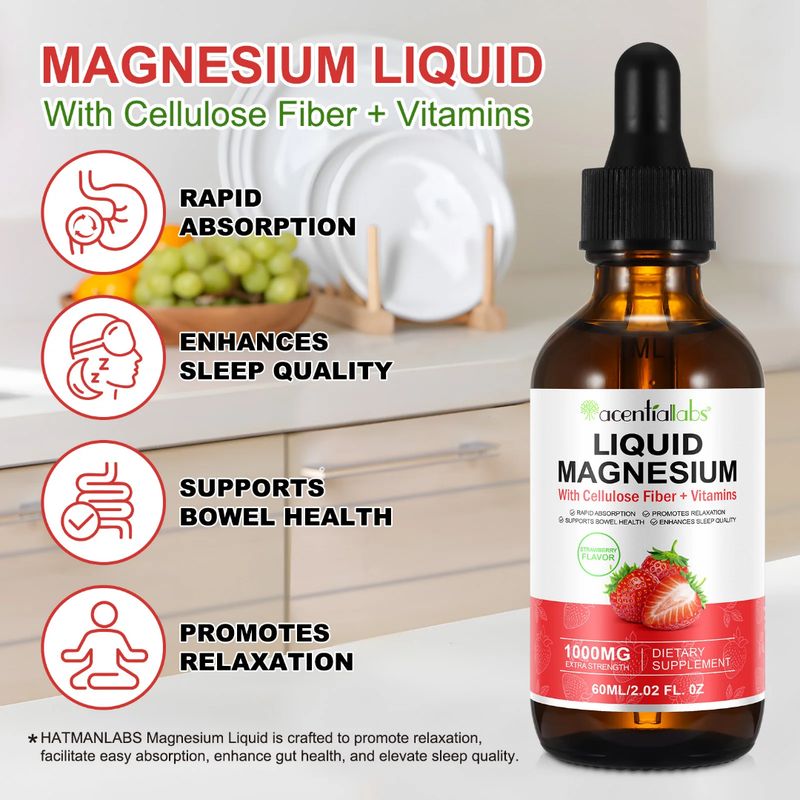 Acentiallabs Liquid Magnesium with Vitamins 60ml