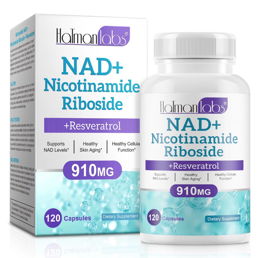 Hatmanlabs NAD+ Nicotinamide Riboside Resveratrol 910mg