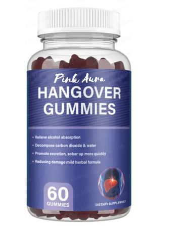 Pink Aura Hangover Relief and Prevention Gummies