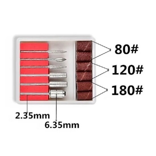 Electric Nail File Drill Bits with Sanding Bands