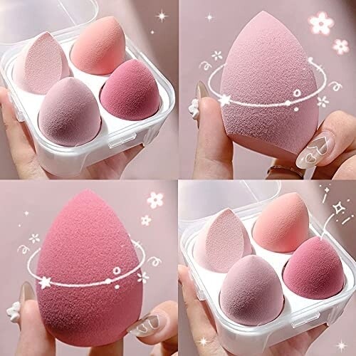 iMbali 4 Piece Beauty Blender Set with Stand