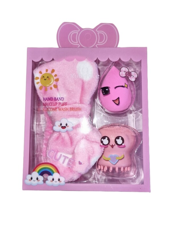 RubyFace Headband, Beauty Blender and Silicone Face Wash Set