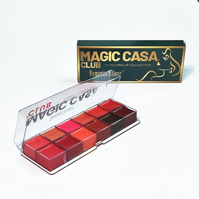12 Colour Long-Lasting Wear Lipstick Palette