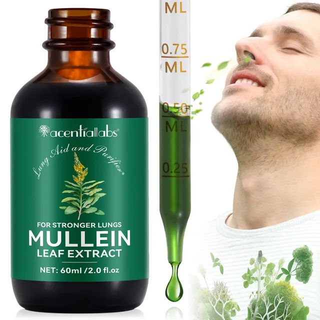 Acentiallabs Mullein Leaf Extract Lung Support Drops