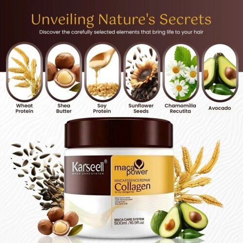Karseell Collagen Maca Hair Treatment Deep Repair Conditioning Hair Mask
