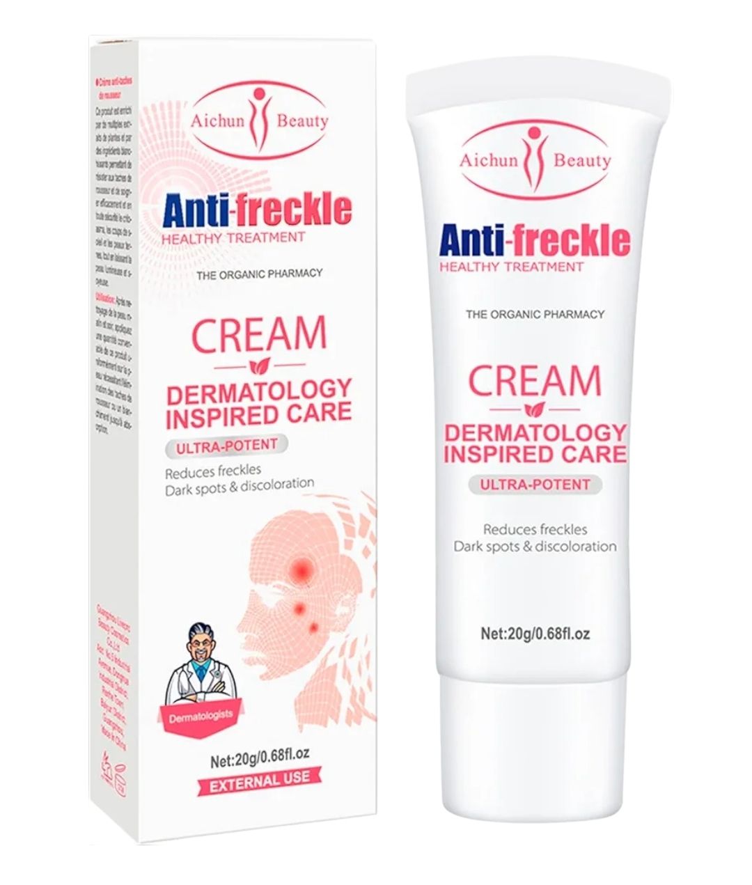 AICHUN BEAUTY Anti-Freckle Cream Cleansing Skin Care Fix Sunburn Makes Skin Silky Smooth 20g AICHUN BEAUTY Anti-Freckle Cream Cleansing Skin Care Fix Sunburn Makes Skin Silky Smooth 20g