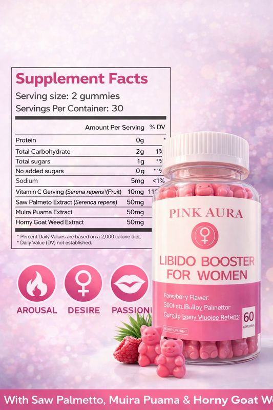 Pink Aura Libido Booster for Women Gummies