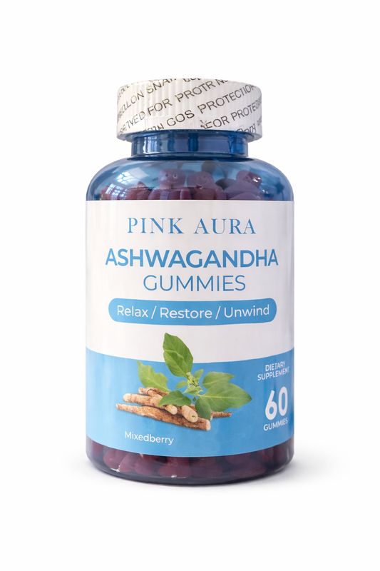 Pink Aura Ashwagandha Stress & Mood Gummies Pink Aura Ashwagandha Stress & Mood Gummies