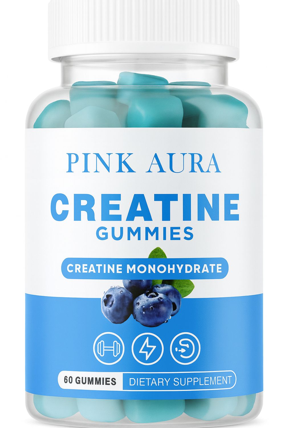 Pink Aura Creatine Monohydrate 3000mg Gummies