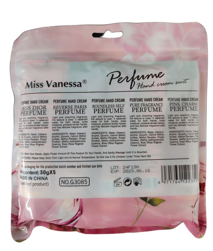 Miss Vanessa Designer Perfume Fragrance Hand Cream Set