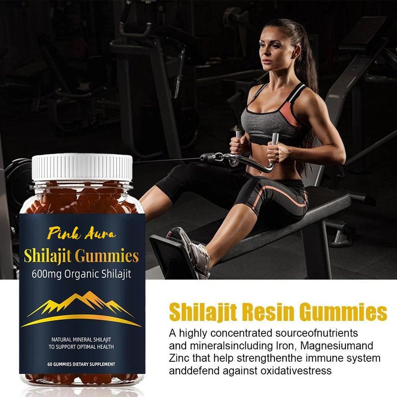Pink Aura Organic Shilajit 600mg Gummies
