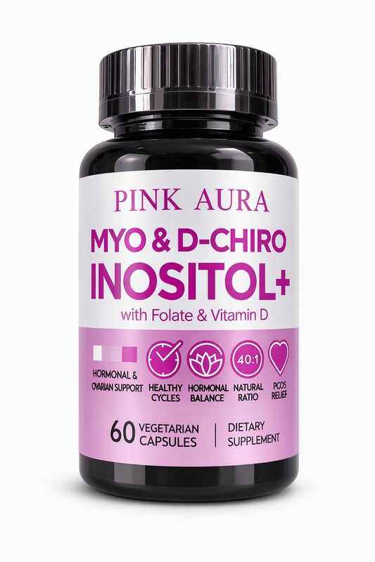 Pink Aura Myo-Inositol &amp; D-Chiro Inositol Hormonal &amp; Fertility Support