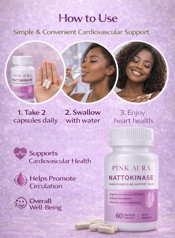 Pink Aura Nattokinase cardiovascular support plus