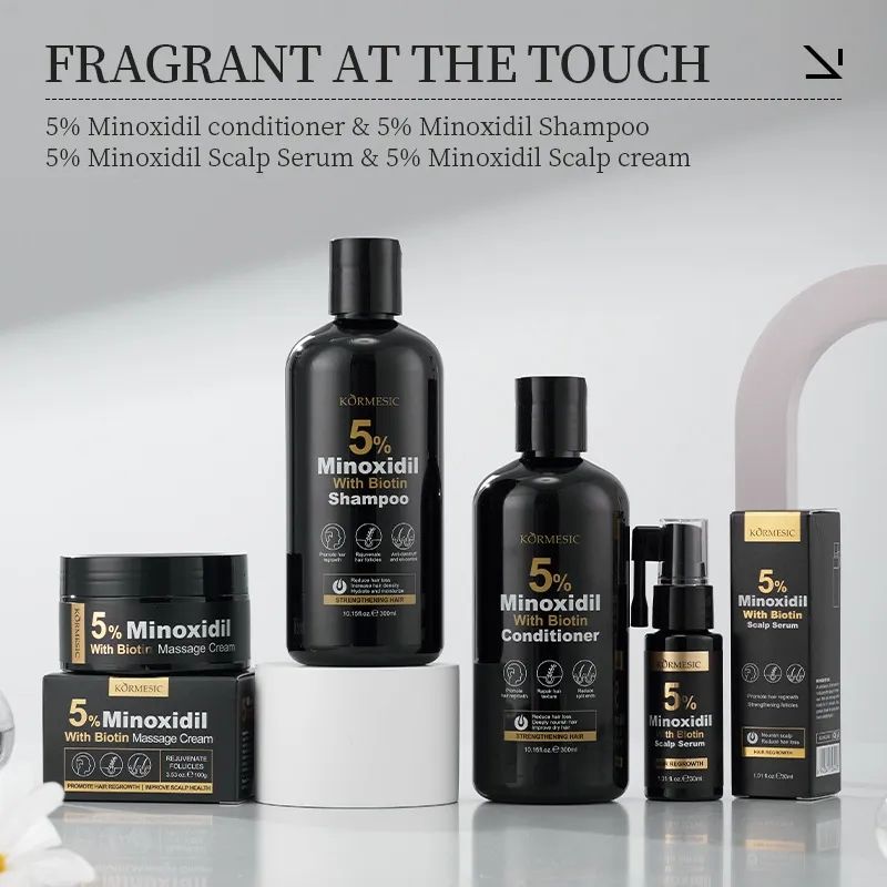 Kormesic 5% Minoxidil with Biotin Shampoo
