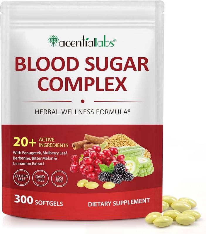 Acentiallabs Blood Sugar Complex Softgels