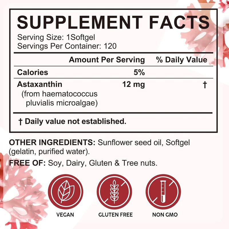Astaxanthin 12mg Softgels